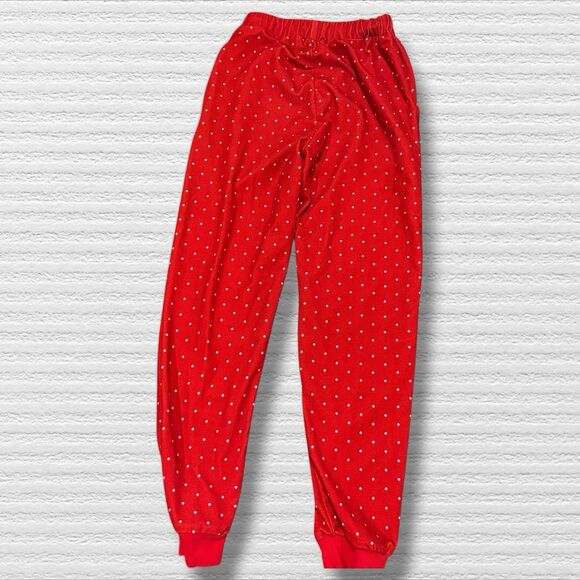 SweetHoney Girls 8 Red Polka Dot Holiday Jogger Pajama Pants - Picture 4 of 4